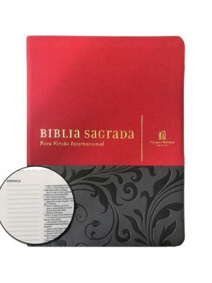 Bíblia Sagrada – Sua Bíblia | Capa Vermelho e Cinza | NVI | Thomas Nelson Com espaço para anotações